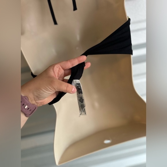 Victoria’s Secret PINK! Multi-Colored Plunge Bikini Top Size Large Like New - Picture 9 of 11